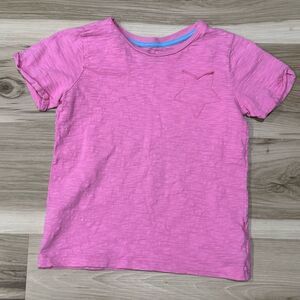 Boden Pink Star Embroidered T-Shirt Girls 8/9